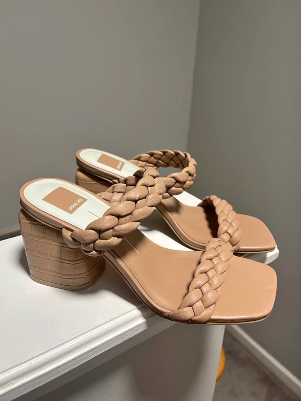 Dolce Vita Braided Block Heel Sandals